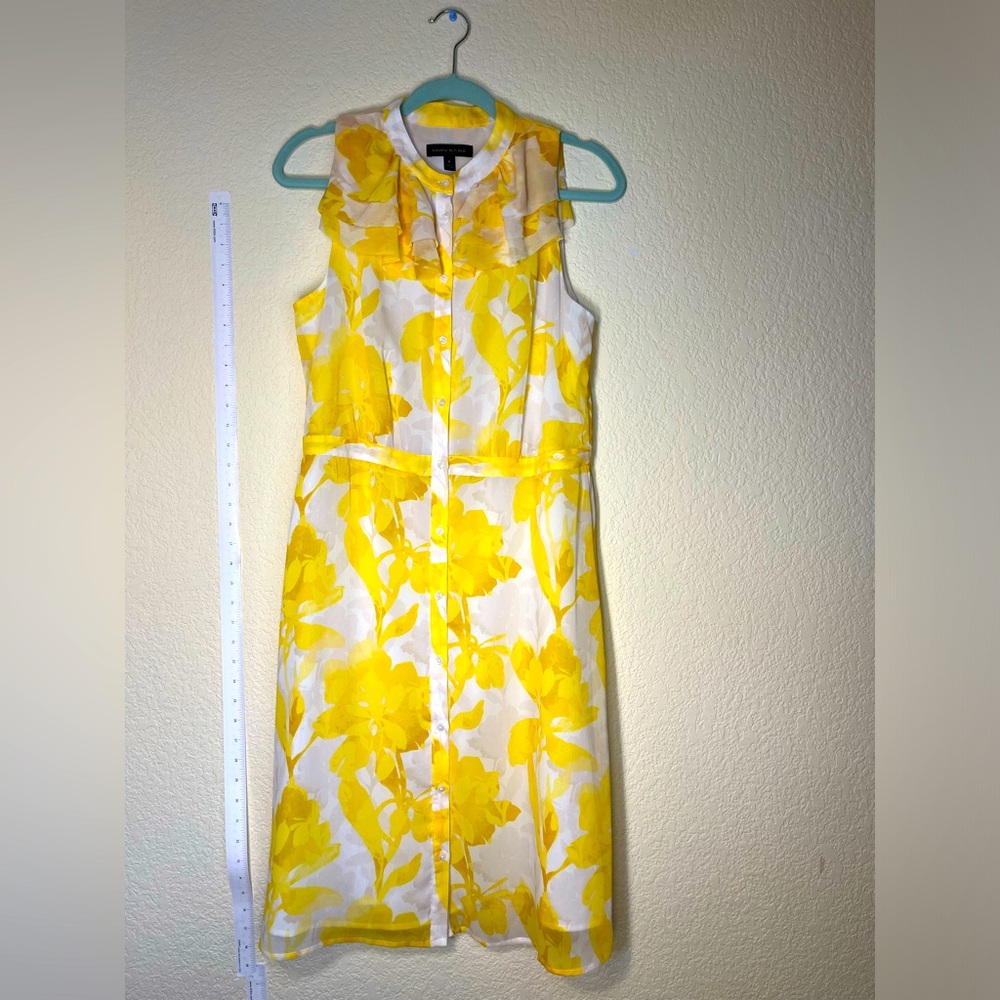 Banana Republic yellow dress Size 8